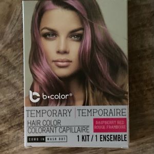 NIB b-color Temporary Hair Color Kit Raspberry Red ❤️ Comb in Wash out